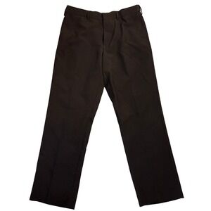 Men's Dress Pants Size 36R Black Office Career Casual trouser‎